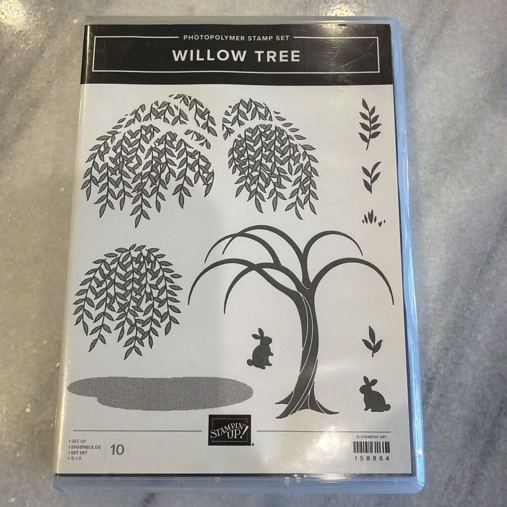 Stampin’ Up! Willow Tree Stamp Set & Dies Bundle EUC 158864
